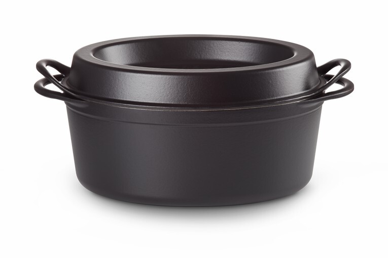 Cocotte en Fonte Émaillée DOUFEU ovale 30 cm Noire 25084300000460 LE CREUSET Francis BATT